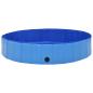 Preview: Hundepool Faltbar Blau 160 x 30 cm PVC