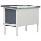 Preview: Kaninchenstall 1 Ebene Grau Holz