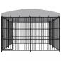 Preview: Outdoor-Hundezwinger mit Überdachung 300x300x210 cm