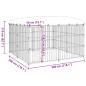 Preview: Outdoor-Hundezwinger mit Überdachung 300x300x210 cm