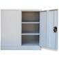 Preview: Aktenschrank mit 2 Türen Grau 90 cm Stahl