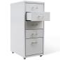 Preview: Registerschrank mit 5 Schubladen Grau 68,5 cm Stahl