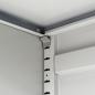Preview: Büroschrank mit 2 Türen Stahl 90x40x180 cm Grau