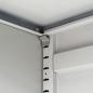 Preview: Büroschrank mit 2 Türen Stahl 90x40x180 cm Grau