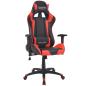 Preview: Bürostuhl Gaming-Stuhl Neigbar Kunstleder Rot