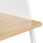 Preview: Schreibtisch Weiß und Eiche 90x60x88 cm