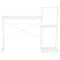 Preview: Schreibtisch mit Regal Weiß 116×50×93 cm