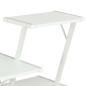 Preview: Schreibtisch mit Regal Weiß 116×50×93 cm