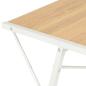 Preview: Schreibtisch mit Regal Weiß und Eiche 116×50×93 cm