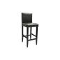 Preview: Barhocker 2 Stk. Schwarz Kunstleder 