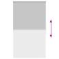 Preview: Verdunkelungsrollo 124,4 x 175 cm, Stoffbreite 120 cm, grau