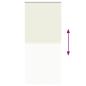 Preview: Verdunkelungsrollo 80 x 230 cm creme
