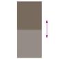 Preview: Verdunkelungsrollo 104,4 x 230 cm, Stoffbreite 100 cm, Kaffeebraun