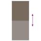 Preview: Verdunkelungsrollo 124,4 x 230 cm, Stoffbreite 120 cm, Kaffeebraun