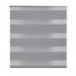 Preview: Doppelrollo 40 x 100 cm grau
