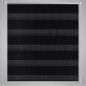 Preview: Doppelrollo 50 x 100 cm schwarz