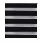 Preview: Doppelrollo 60 x 120 cm schwarz