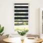 Preview: Doppelrollo 60 x 120 cm schwarz