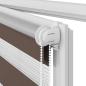 Preview: Doppelrollo 60 x 120 cm braun