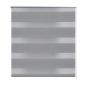 Preview: Doppelrollo Seitenzug Duo Rollo  80 x 175 cm grau