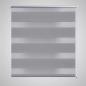 Preview: ARDEBO.de - Doppelrollo Seitenzug 100 x 175 cm grau