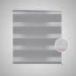 Preview: Doppelrollo Seitenzug 100 x 175 cm grau