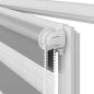 Preview: Doppelrollo Seitenzug 100 x 175 cm grau