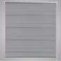 Preview: Doppelrollo Seitenzug 100 x 175 cm grau
