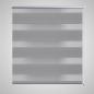 Preview: ARDEBO.de - Doppelrollo Seitenzug 120 x 175 cm grau