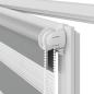 Preview: Doppelrollo Seitenzug 120 x 175 cm grau