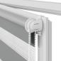 Preview: Doppelrollo 120 x 230 cm grau