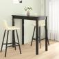 Preview: ARDEBO.de - Bartisch MDF Schwarz 115×55×107 cm 
