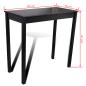 Preview: Bartisch MDF Schwarz 115×55×107 cm 