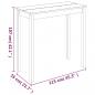 Preview: Bartisch MDF Schwarz 115×55×107 cm 