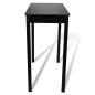 Preview: Bartisch MDF Schwarz 115×55×107 cm 