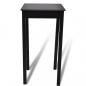 Preview: Bartisch MDF Schwarz 55x55x107 cm