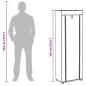 Preview: Schuhschrank Schuhregal 8 Schicht 57 x 29 x 162 cm