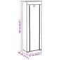 Preview: Schuhschrank Schuhregal 8 Schicht 57 x29 x162 cm Braun
