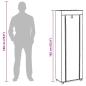 Preview: Schuhschrank Schuhregal 8 Schicht 57 x29 x162 cm Braun
