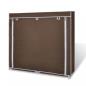Preview: Stoff Schuhschrank mit Abdeckung 115 x 28 x 110 cm Braun 