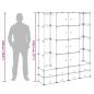 Preview: Modularer Schrank mit 18 Fächern schwarz/weiß 37x146x180,5cm