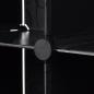 Preview: Modularer Schrank mit 18 Fächern schwarz/weiß 37x146x180,5cm