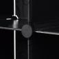 Preview: Modularer Schrank mit 18 Fächern schwarz/weiß 37x146x180,5cm