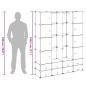 Preview: Modularer Schrank mit 18 Fächern Weiß 37x146x180,5 cm