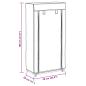 Preview: Schuhschrank Schuhregal Schuhablage 5 Schicht 58 x 28 x 106 cm Braun