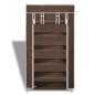 Preview: Schuhschrank Schuhregal Schuhablage 5 Schicht 58 x 28 x 106 cm Braun