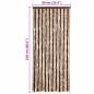 Preview: Insektenschutz-Vorhang Beige und Hellbraun 90x220 cm Chenille