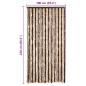 Preview: Insektenschutz-Vorhang Beige und Hellbraun 100x220 cm Chenille