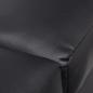 Preview: Chaiselongue Schwarz Kunstleder