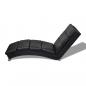 Preview: Chaiselongue Schwarz Kunstleder